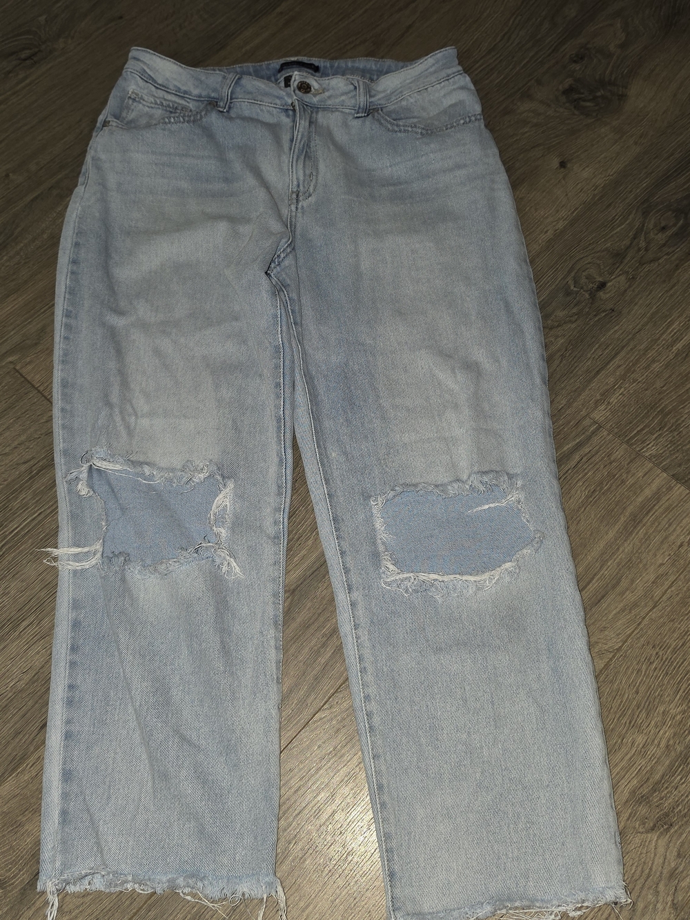 Sincerely Jules Light Blue Distressed Boyfriend Jeans